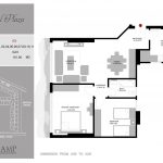 مسقط افقي لشقة 101 م كربستال بلازا